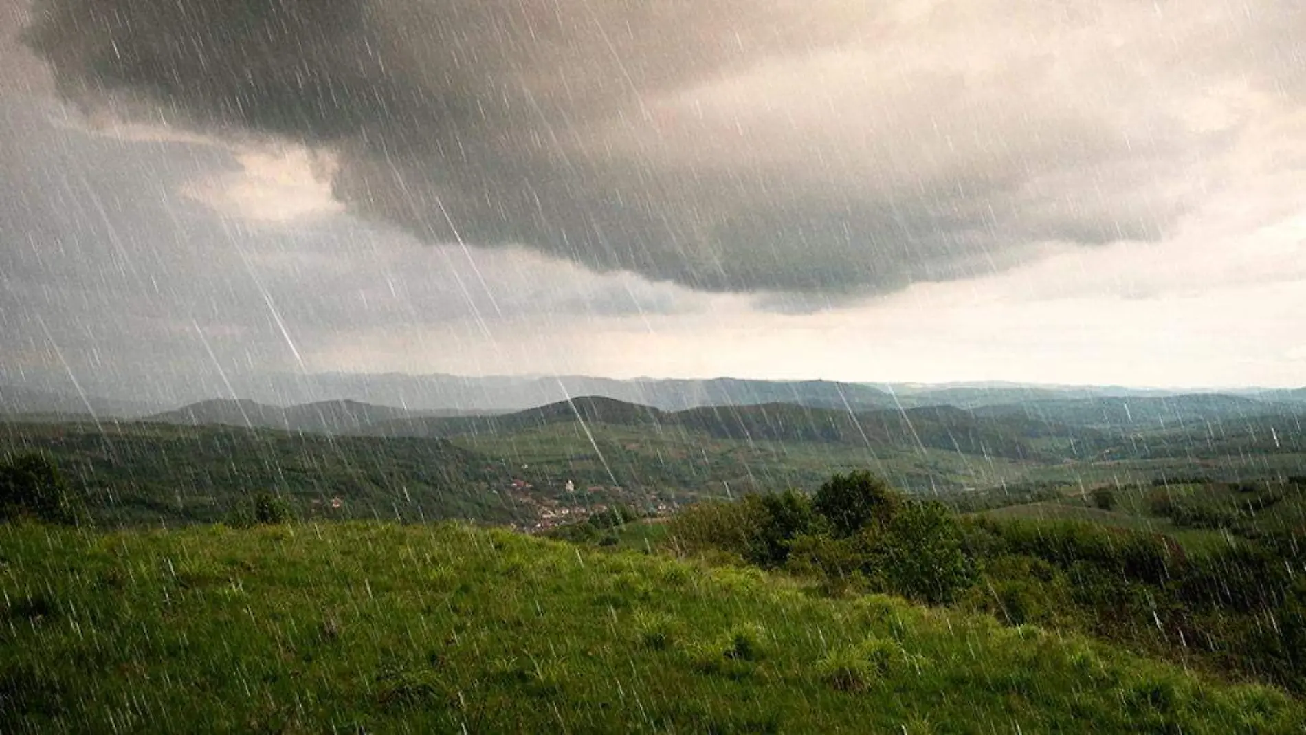 lluvias en un campo